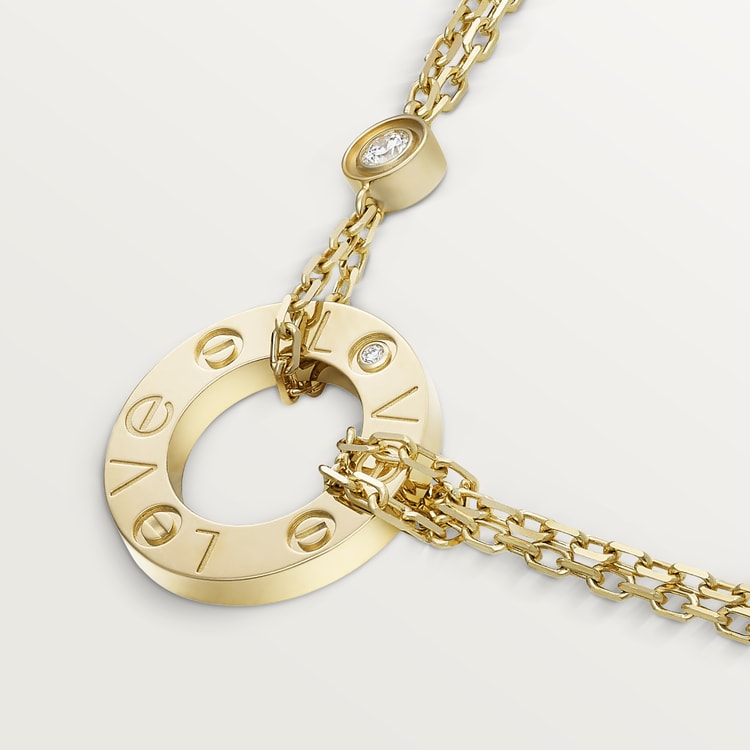 18K Celestial Love 2 Diamond Necklace