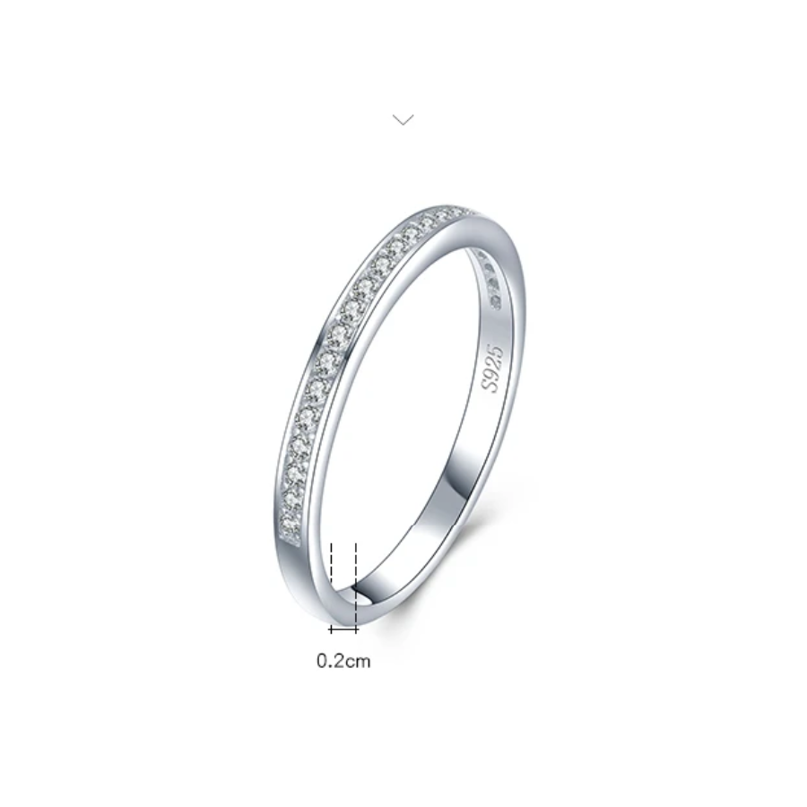 Elegant Simple CZ Ring – 925 Sterling Silver