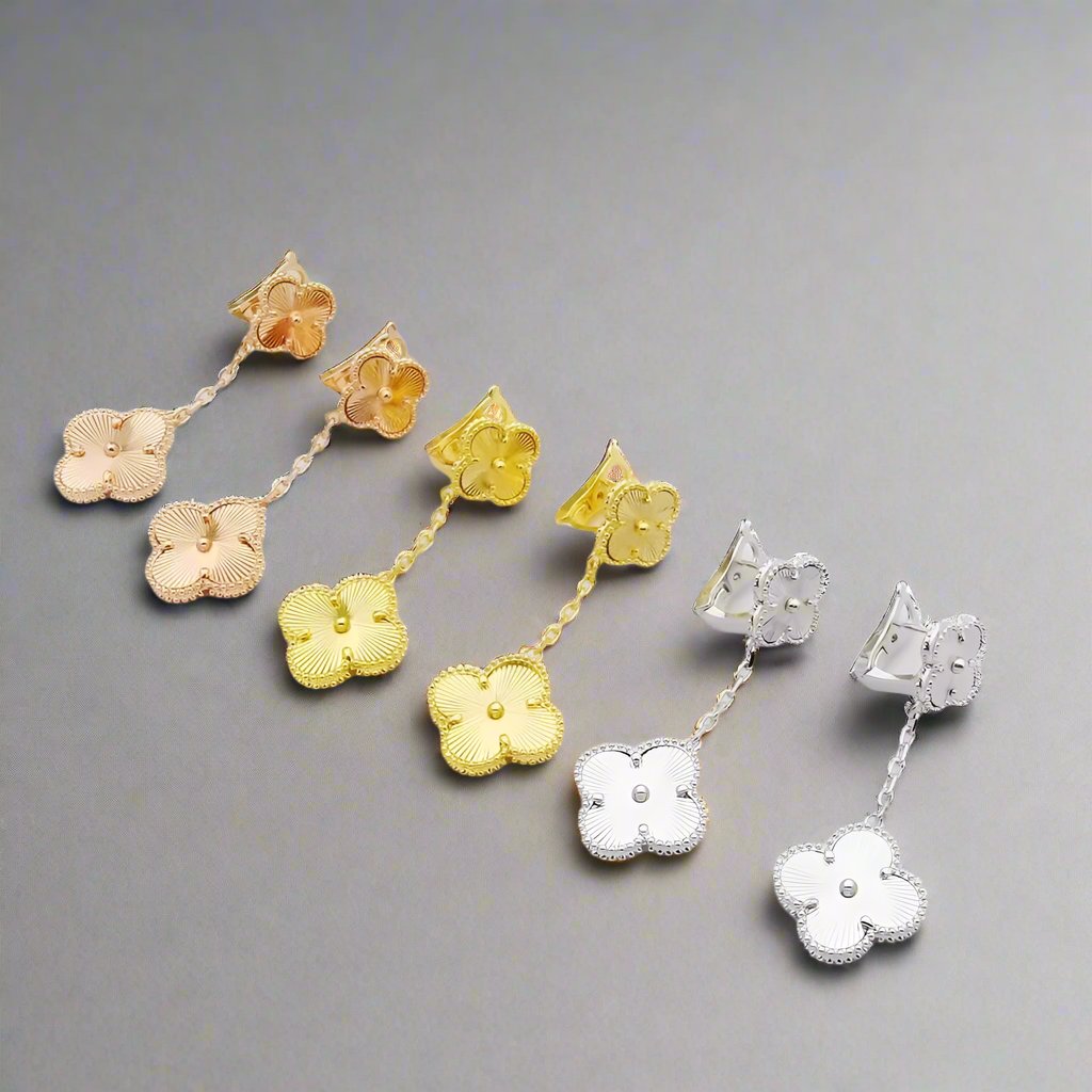 18K Celestial Magic Alhambra Earclips Earrings