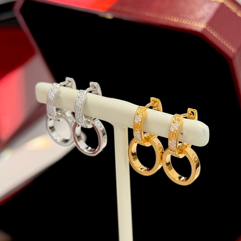 18K Celestial Love Diamond Earrings