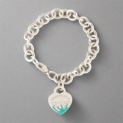 18K Celestial T Heart Tag Bracelet