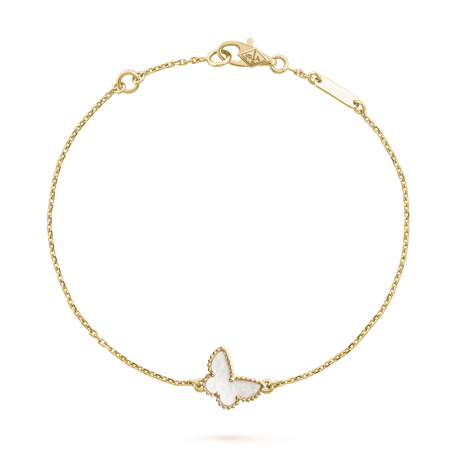18K Lucky Alhambra Butterfly Pendant Bracelet