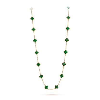 18K Celestial Vintage Alhambra 20 Motifs Long Necklace