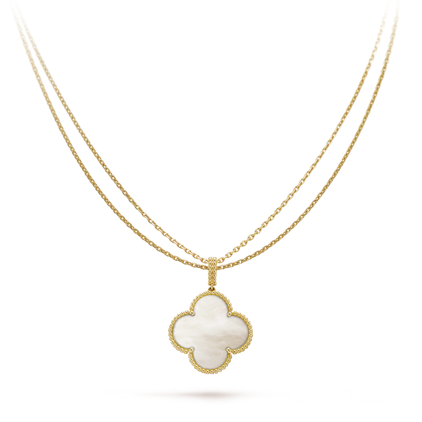 18K Celestial Magic Alhambra One Motif Pearl Necklace