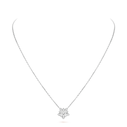 18K Celestial Lotus Openwork Pendant Necklace