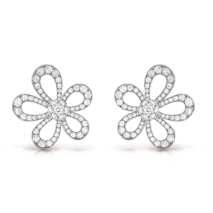 18k Celestial Flowerlace Earrings