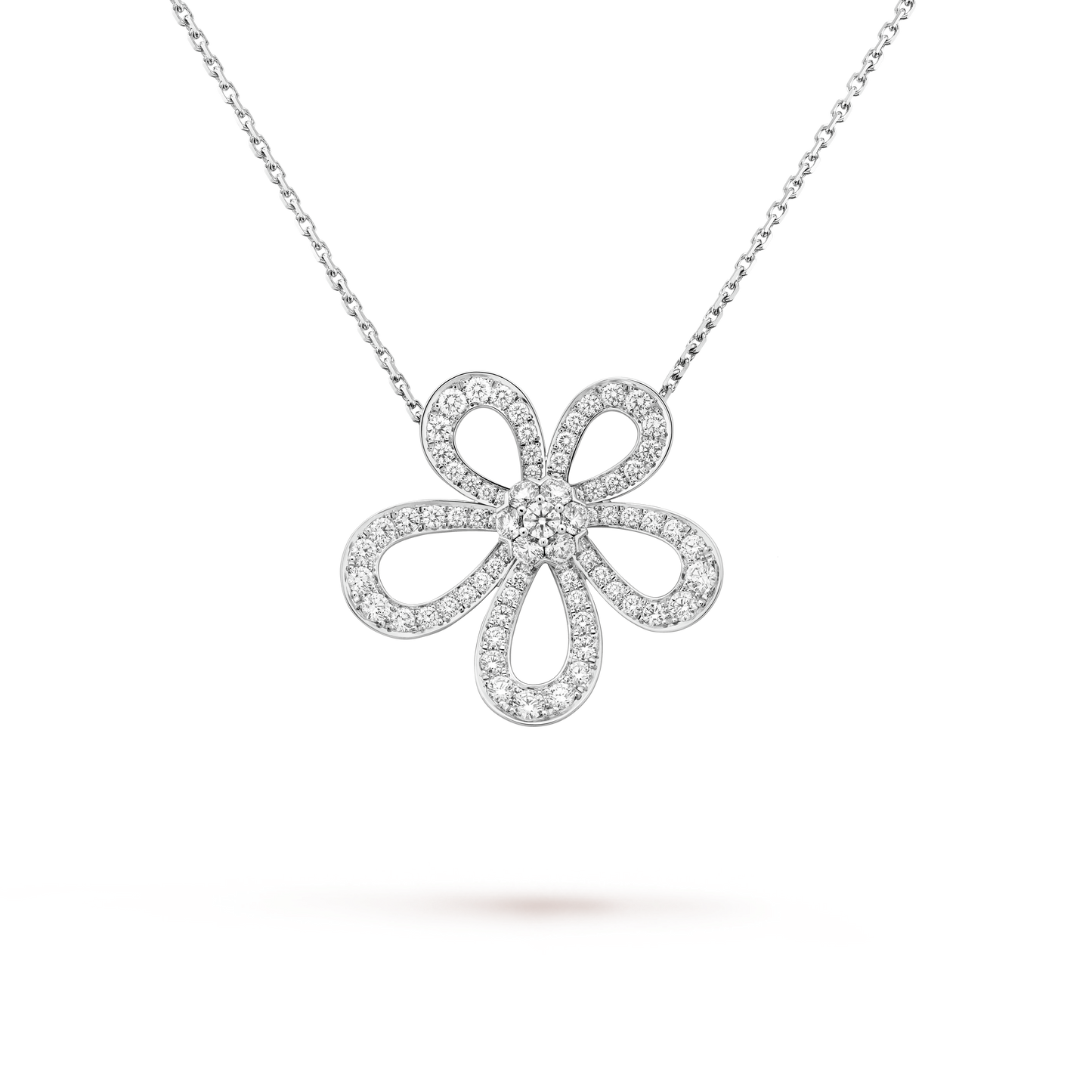 18K Celestial Flowerlace Pendant Necklace