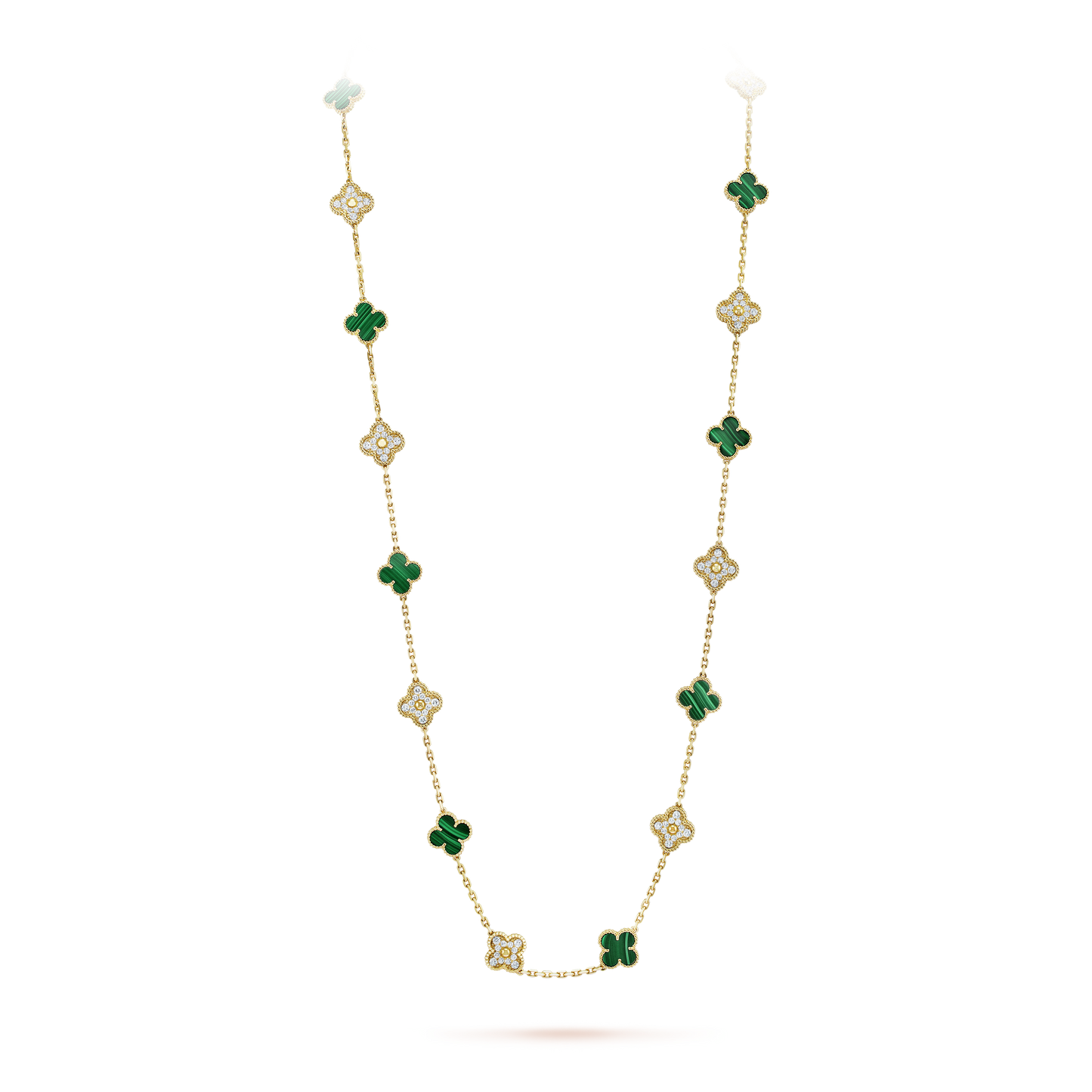 18K Celestial Vintage Alhambra 20 Motifs Long Clover Necklace
