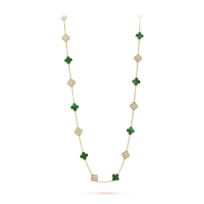 18K Celestial Vintage Alhambra 20 Motifs Long Clover Necklace