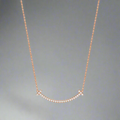 18K Celestial T Medium Diamond Pendant Necklace