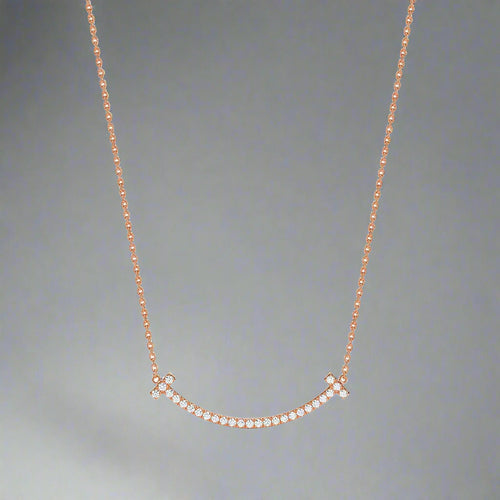 18K Celestial T Medium Diamond Pendant Necklace