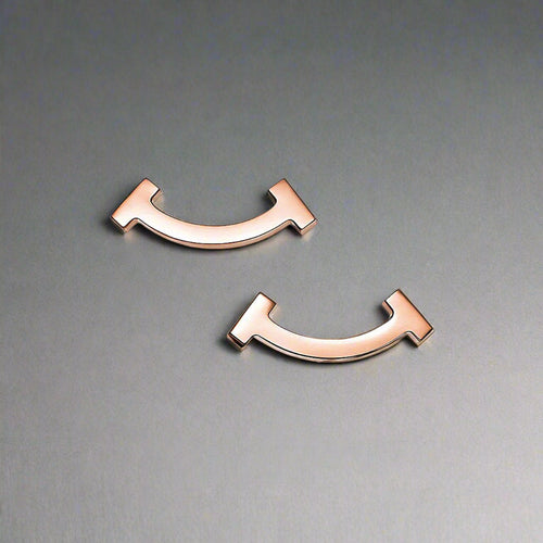 18K Celestial T Smile Earrings