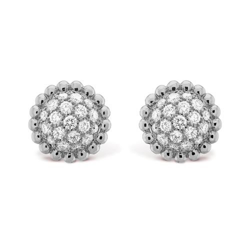 18k Perl̩e Diamonds Earrings