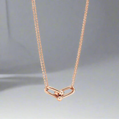 18K Celestial T HardWear Double Link Necklace
