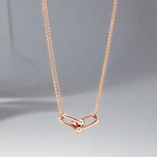 18K Celestial T HardWear Double Link Necklace