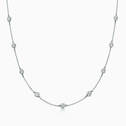 18K Celestial T Elsa Peretti Diamonds By The Yard Necklace