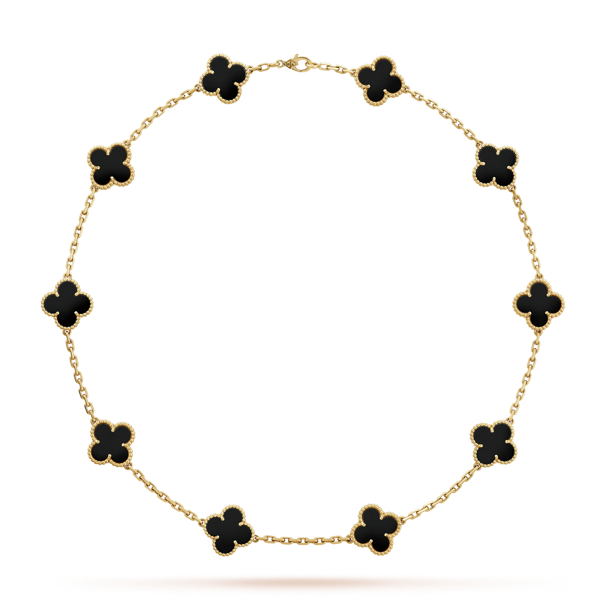 18K Alhambra Black 10 Motifs Necklace