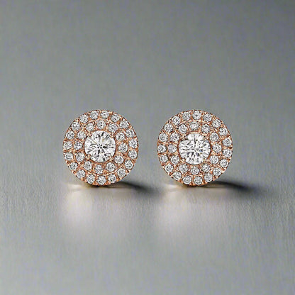 18K Celestial T Soleste Diamonds Rose Gold Earrings