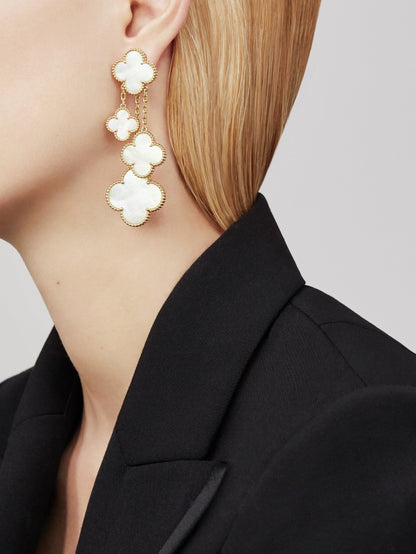 18K Celestial Magic Alhambra Four Motifs Earrings