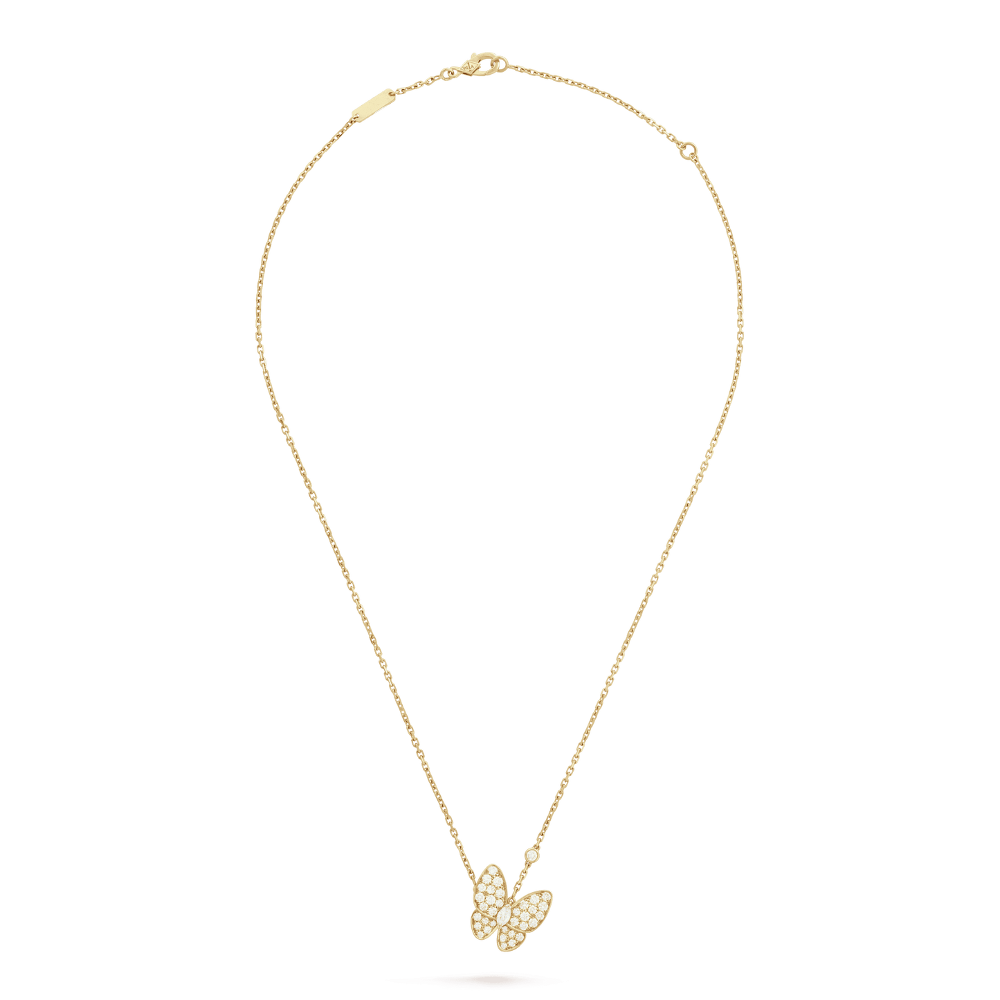 18K Celestial Two Butterfly Necklace