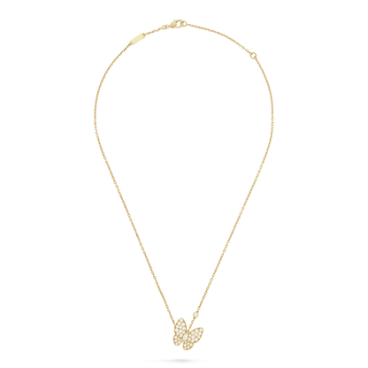18K Celestial Two Butterfly Necklace