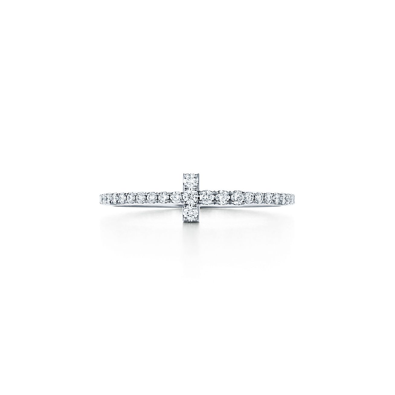 18K Celestial T Diamond Wire  Ring