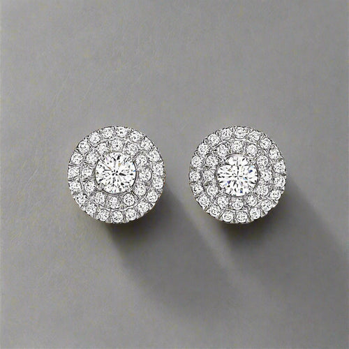 18K Celestial T Soleste Diamonds White Gold Earrings