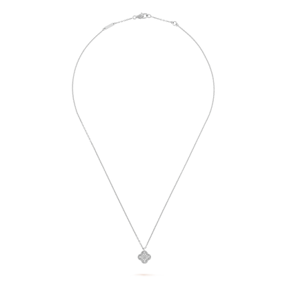 18K Celestial Sweet Alhambra Diamond Necklace