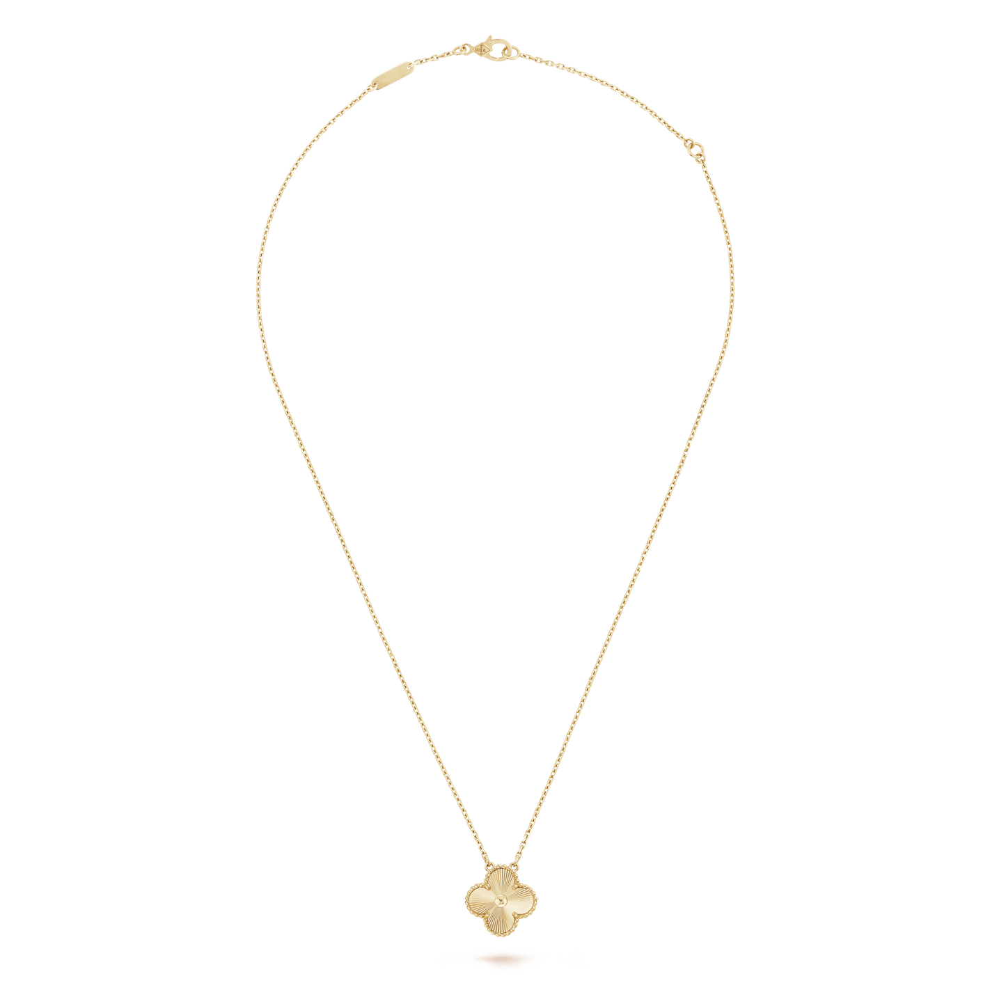 18K Celestial Vintage Alhambra Pendant Clover Necklace