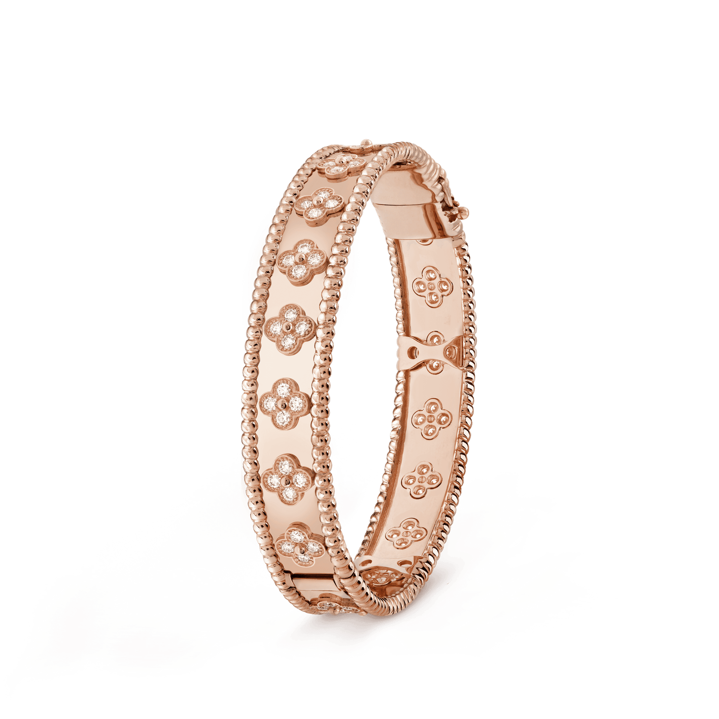 18K Celestial Perl̩e Clovers Bracelet