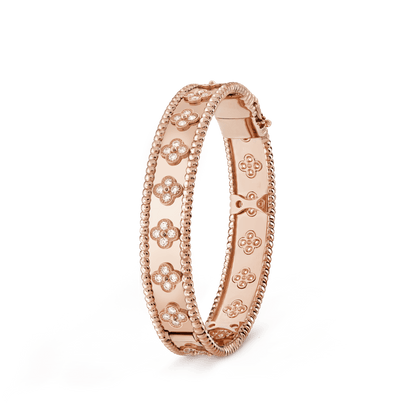 18K Celestial Perl̩e Clovers Bracelet