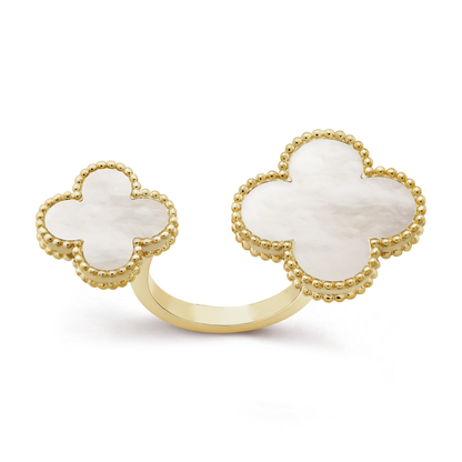 18K Celestial Magic Alhambra Mother Of Pearls Clover Ring