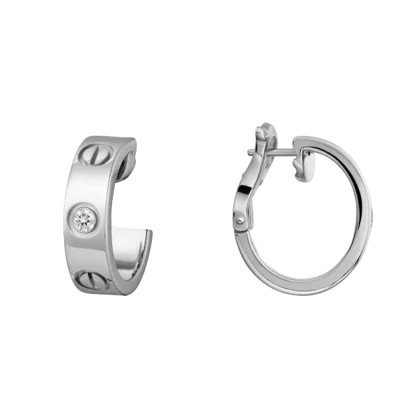 18K Celestial Love 2 Diamonds Earrings
