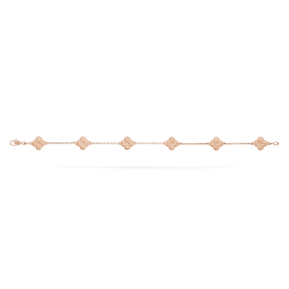 18K Celestial Sweet Alhambra Six Motifs Bracelet