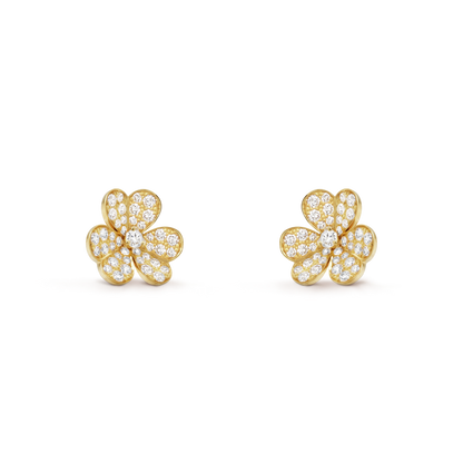 18K Celestial Yellow Gold Frivole Small Model Earrings