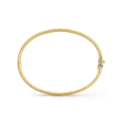 18K Celestial Perl̩e Diamonds One Row Bracelet