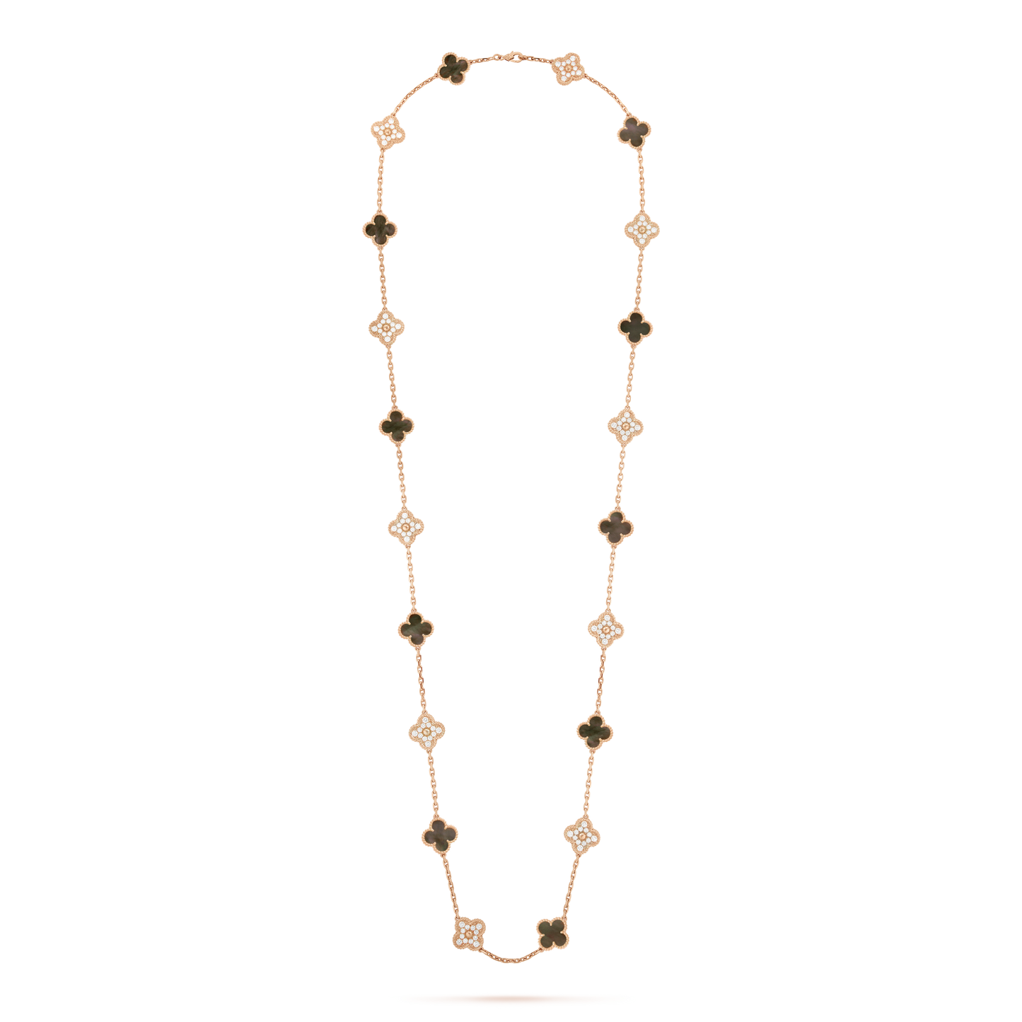 18K Celestial Vintage Alhambra 20 Motifs Long Necklace