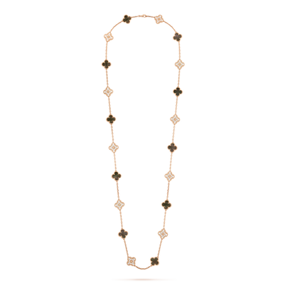 18K Celestial Vintage Alhambra 20 Motifs Long Necklace