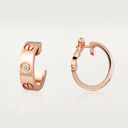 18K Celestial Love 2 Diamonds Earrings