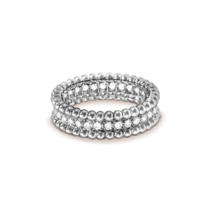 18K Celestial Perl̩e Diamonds Ring