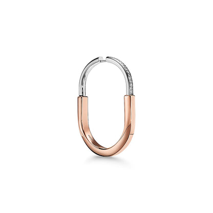 18K Celestial T Lock Diamond Earrings