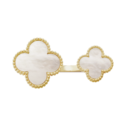 18K Celestial Magic Alhambra Mother Of Pearls Clover Ring
