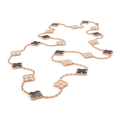 18K Celestial Vintage Alhambra 20 Motifs Long Necklace