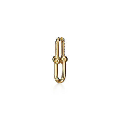 18K Celestial T HardWear Large Link Diamonds Earrings