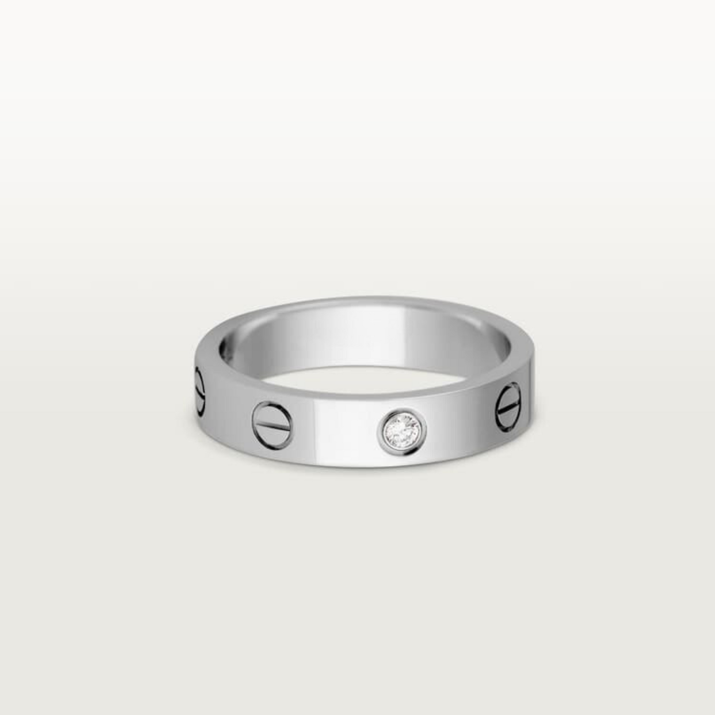 18K Celestial Love Wedding One Diamond Ring