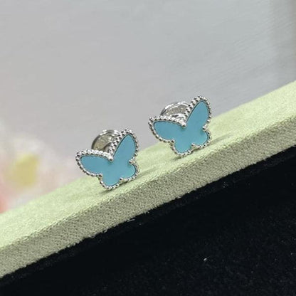18K Celestial Sweet Alhambra Butterfly Stud Earrings