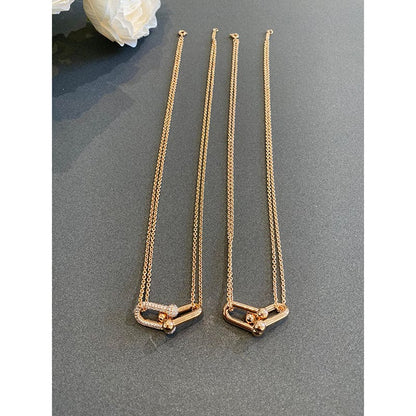 18K Celestial T HardWear Double Link Necklace