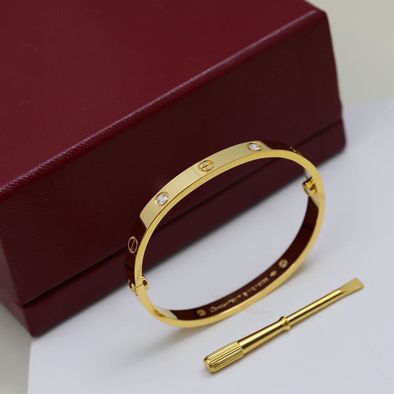 18K Celestial Four Diamonds Love Bracelet