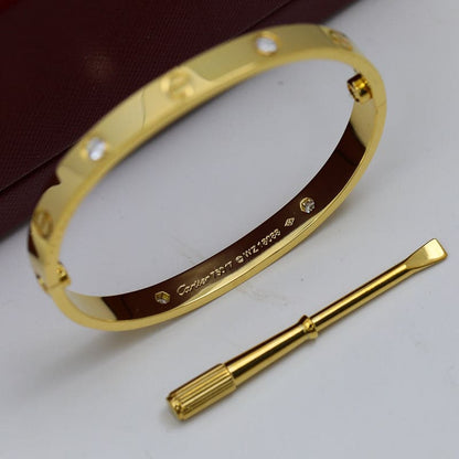 18K Celestial Four Diamonds Love Bracelet