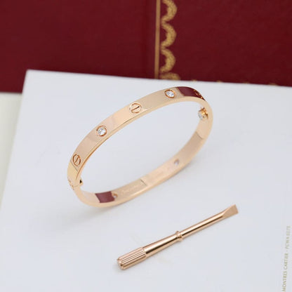 18K Celestial Four Diamonds Love Bracelet